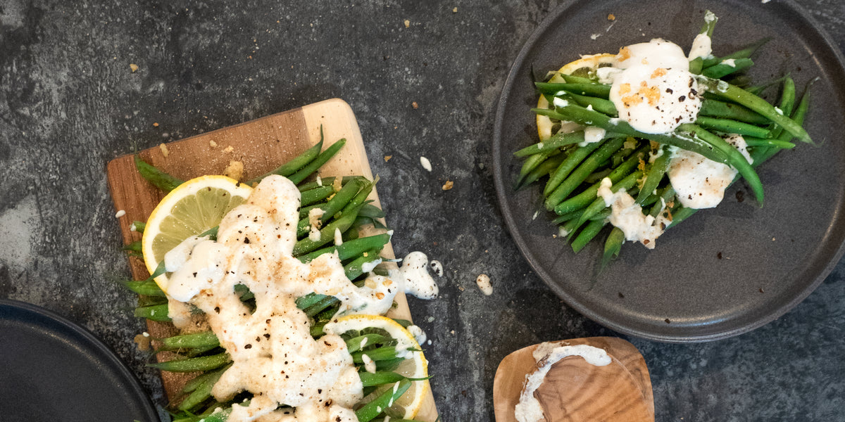 Cheesy Green Beans / Haricots verts au fromage &ndash; Rawesome