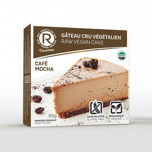 Café mocha raw vegan slice