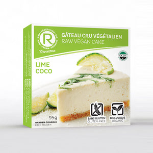 Lime coco raw vegan slice