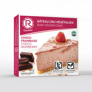 Choco raspberry raw vegan slice