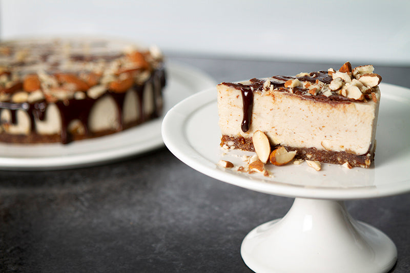 Vegan Cheesecake Recipe With Date & Almond Crust | dadaeats